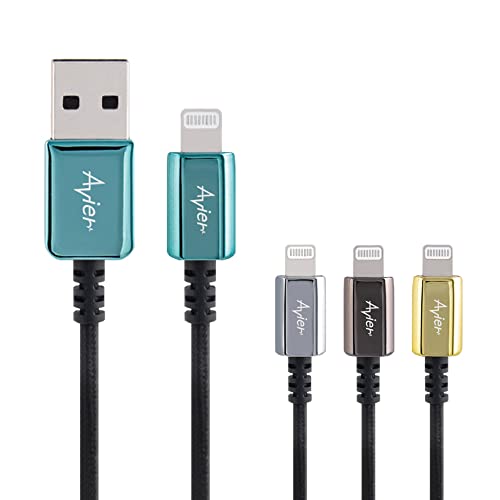 Avier Classic, 3/6ft, USB A אל כבל הברק [2-Pack], MFI מוסמך למטעני אייפון, iPhone SE/XS/XS MAX/XR/X/8 Plus/7/6